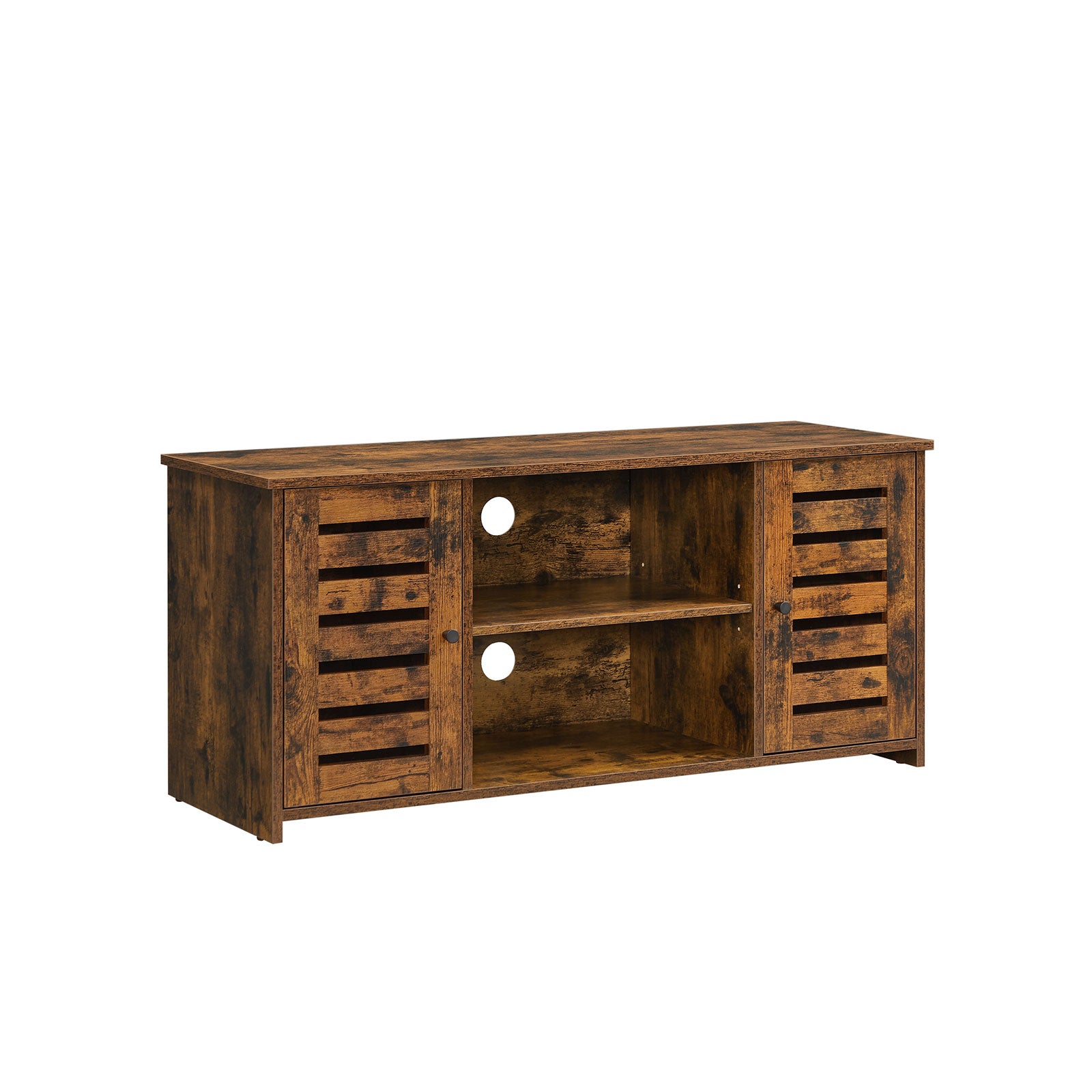 TV-Schrank mit Lamellentüren Vintagebraun