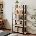 Bücherregal, Standregal mit 5 Ebenen, Regal
