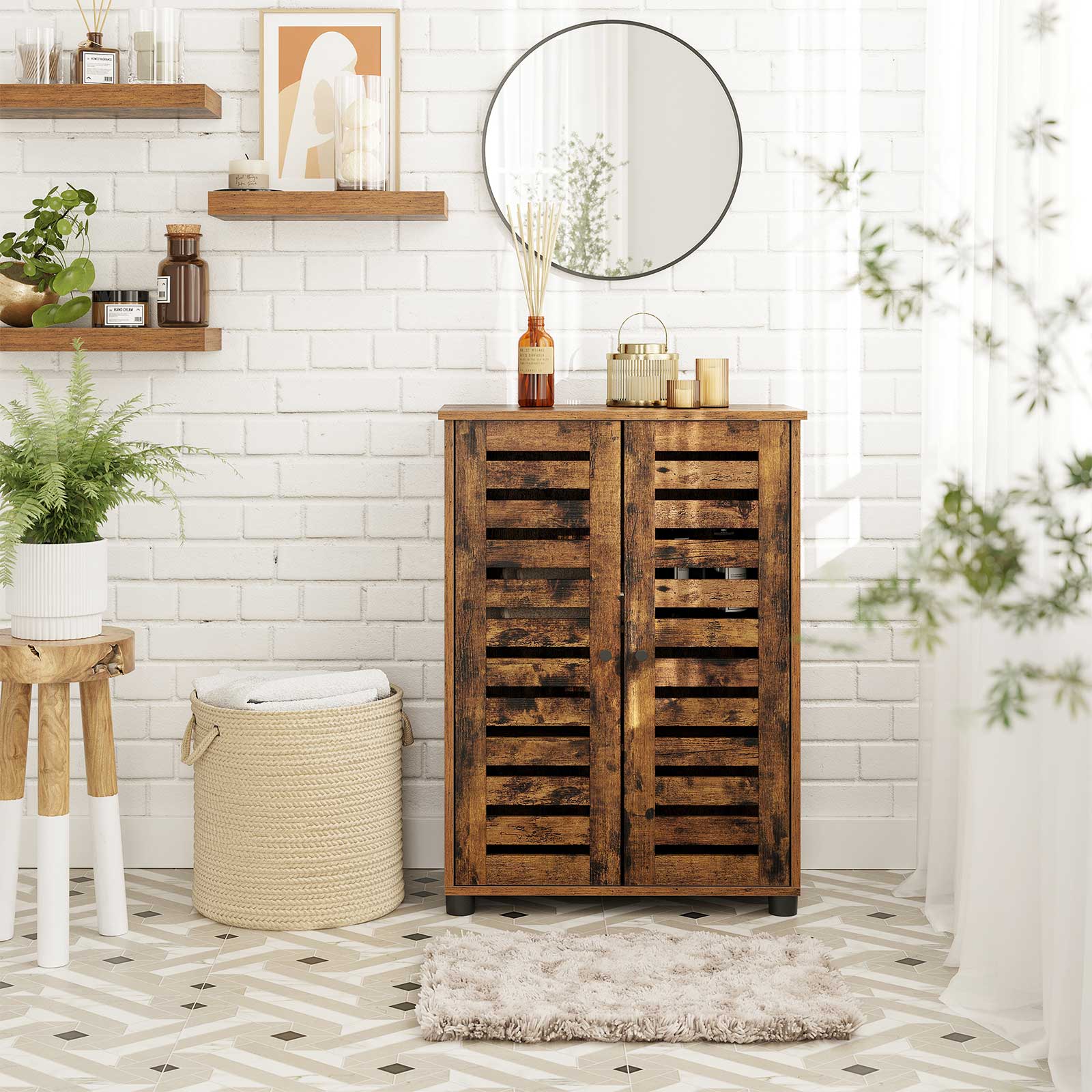 Badezimmerschrank vintagebraun