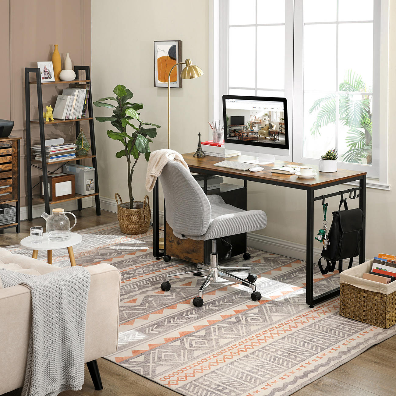 Computertisch mit 8 Haken