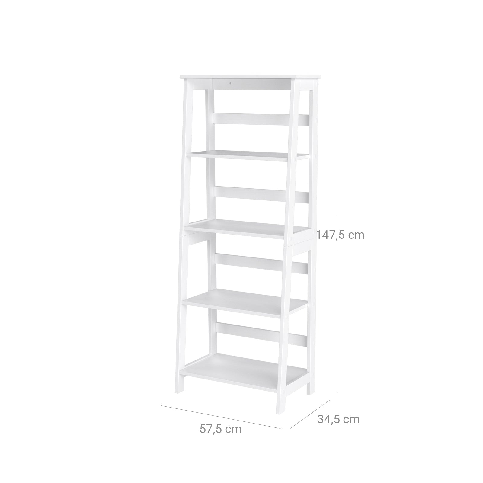 Bücherregal Landhausstil Weiß