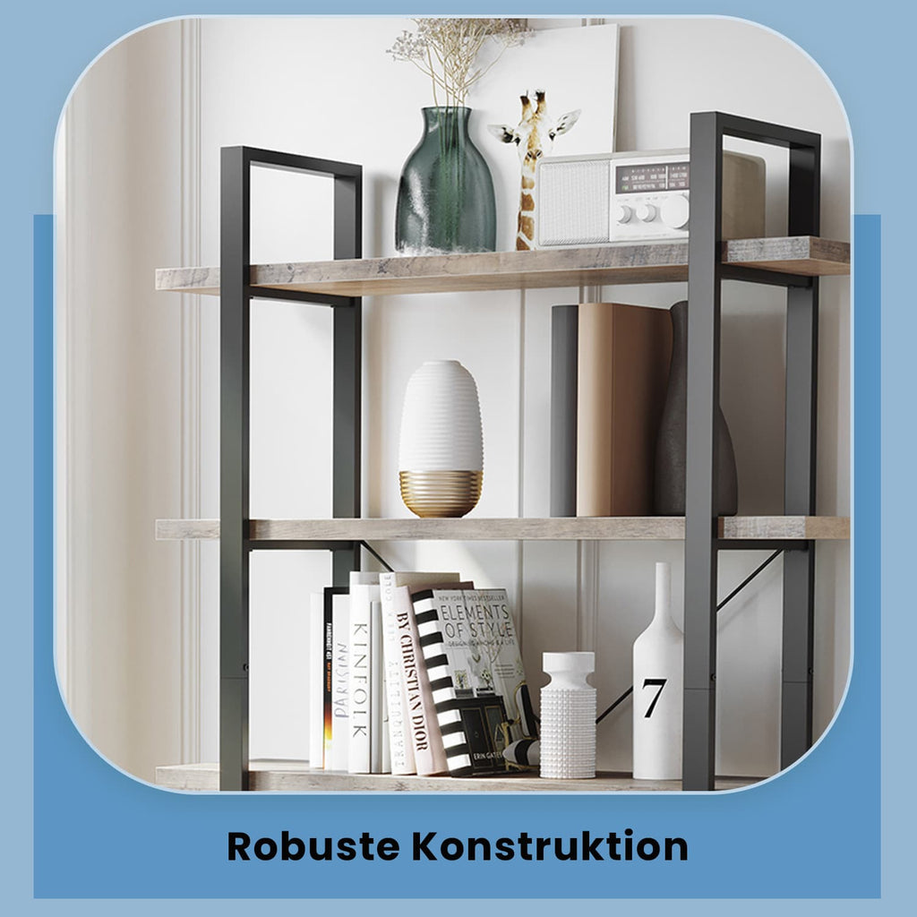 Bücherregal, Standregal mit 5 Ebenen, Regal