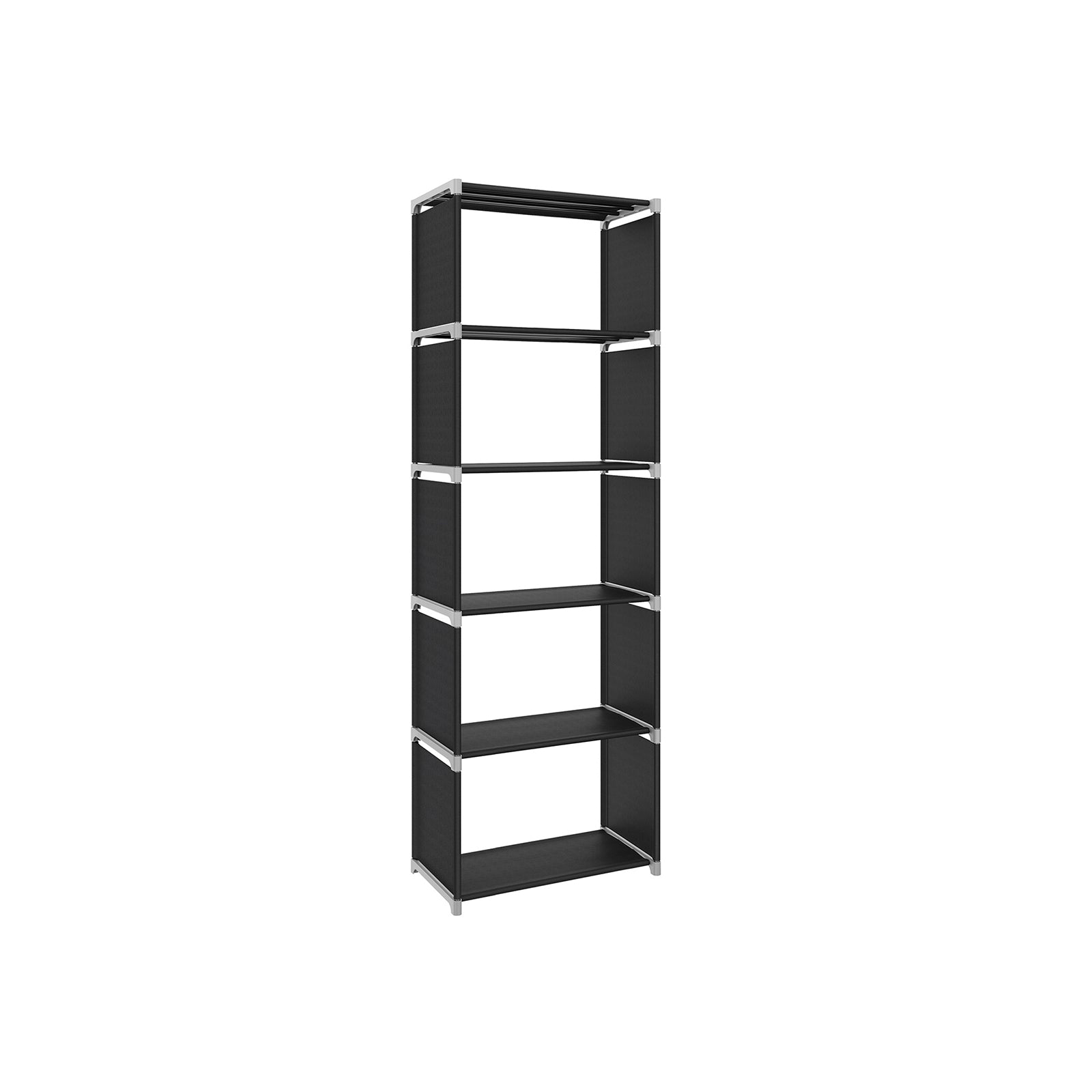 Stoffregal für Bücher Schwarz