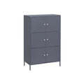 Aktenschrank aus Metall Grau