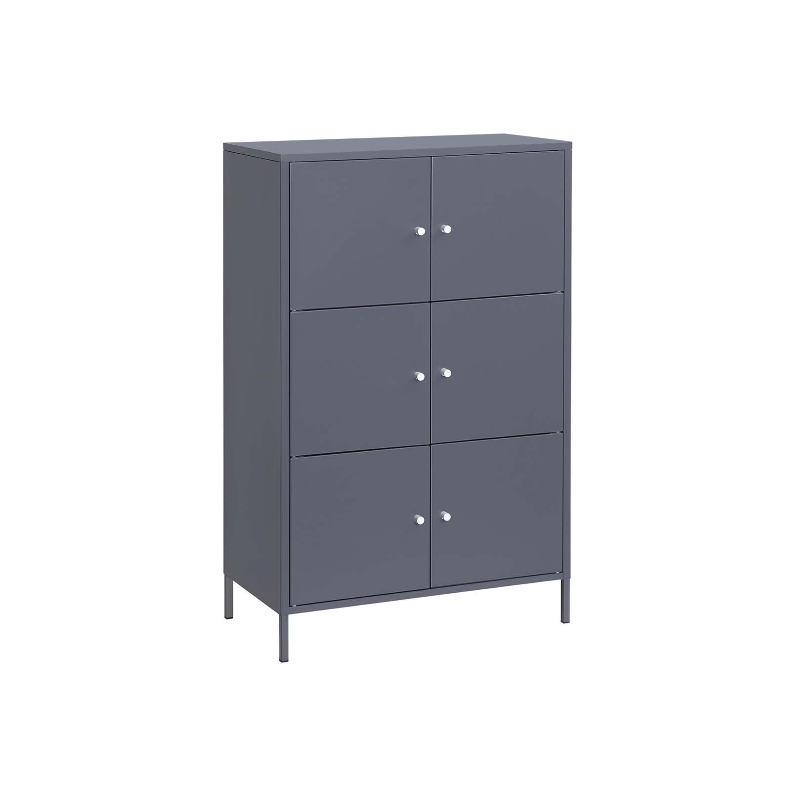 Aktenschrank aus Metall Grau