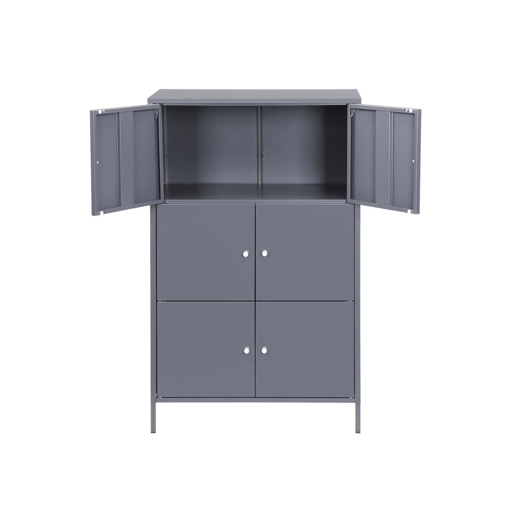 Aktenschrank aus Metall Grau
