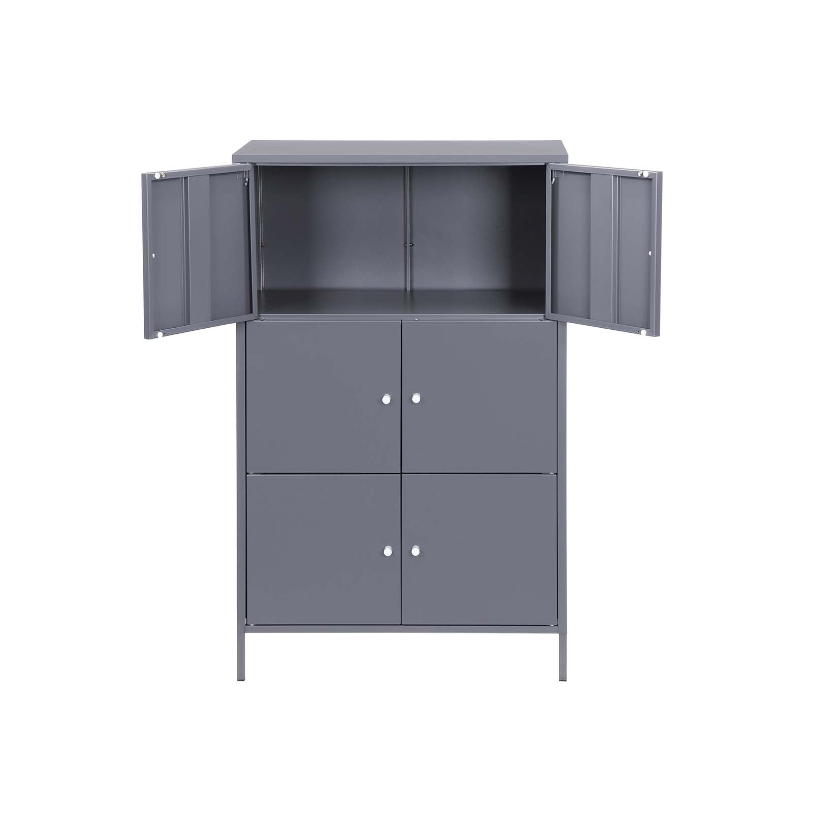 Aktenschrank aus Metall Grau