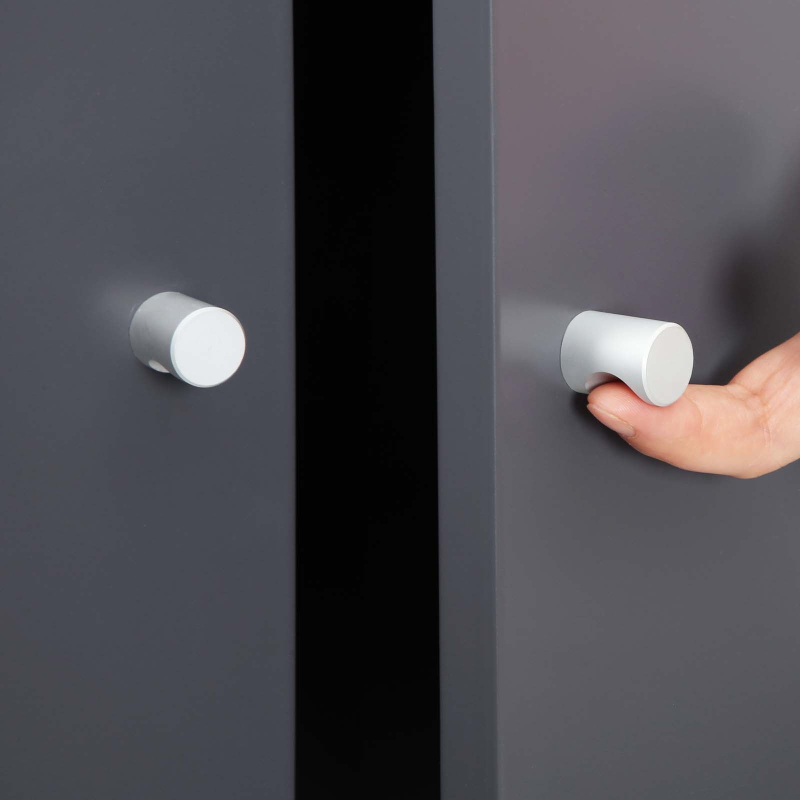 Aktenschrank aus Metall Grau