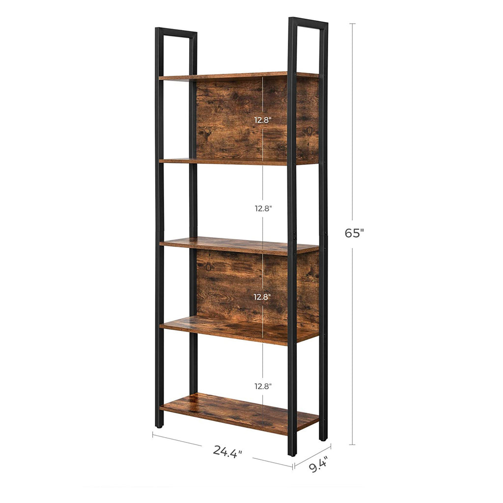 5-stufiges Bücherregal