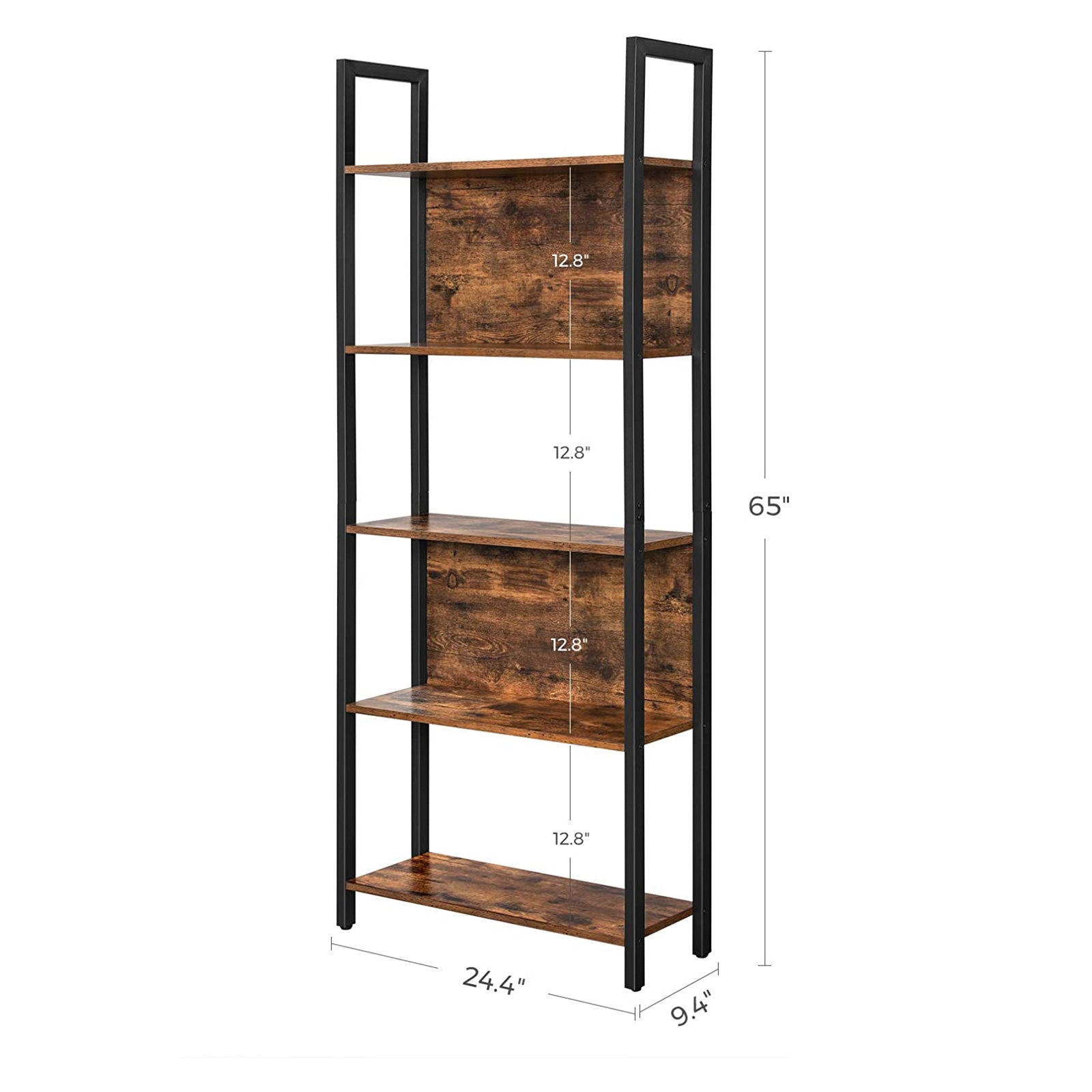 5-stufiges Bücherregal