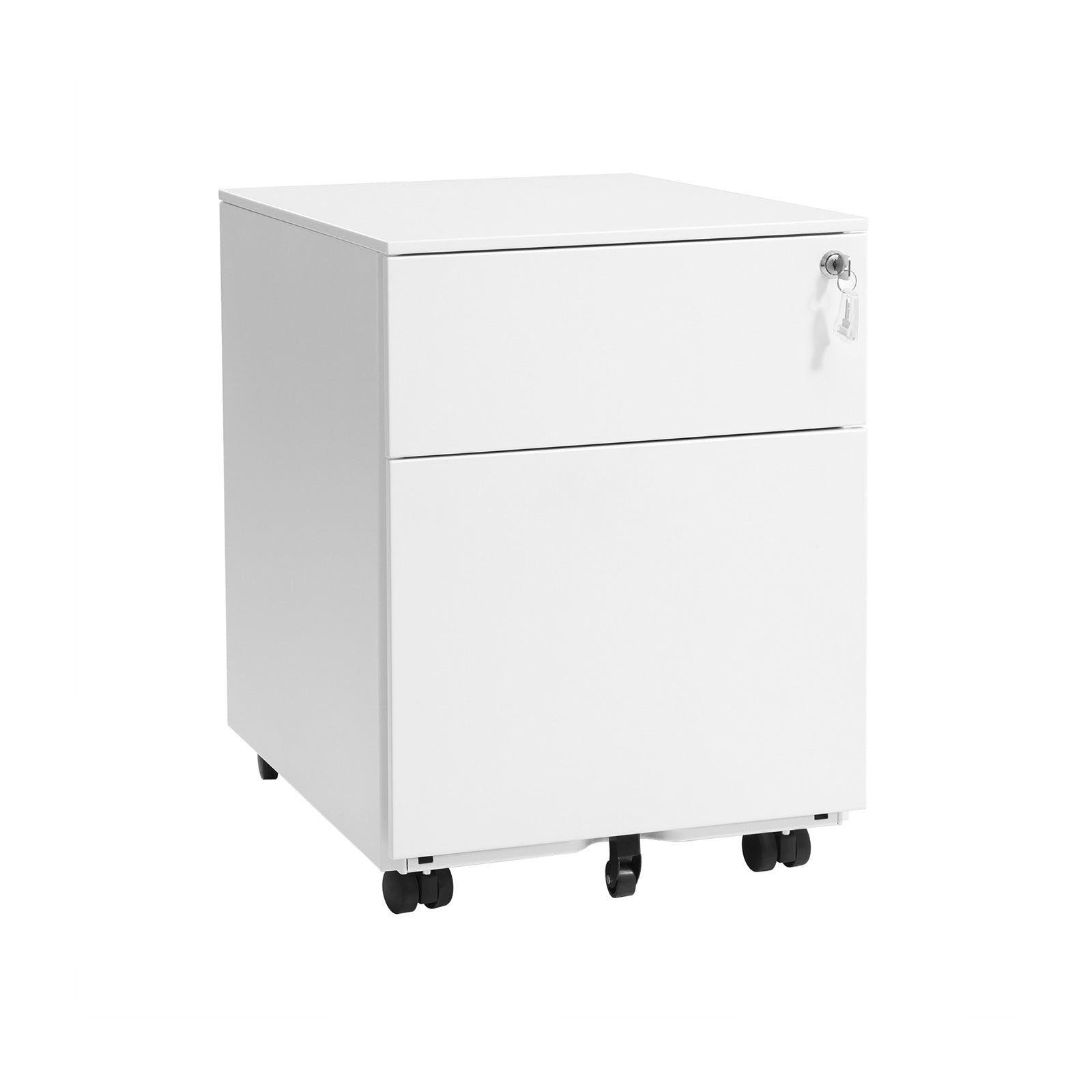 Abschließbarer Rollcontainer Weiß