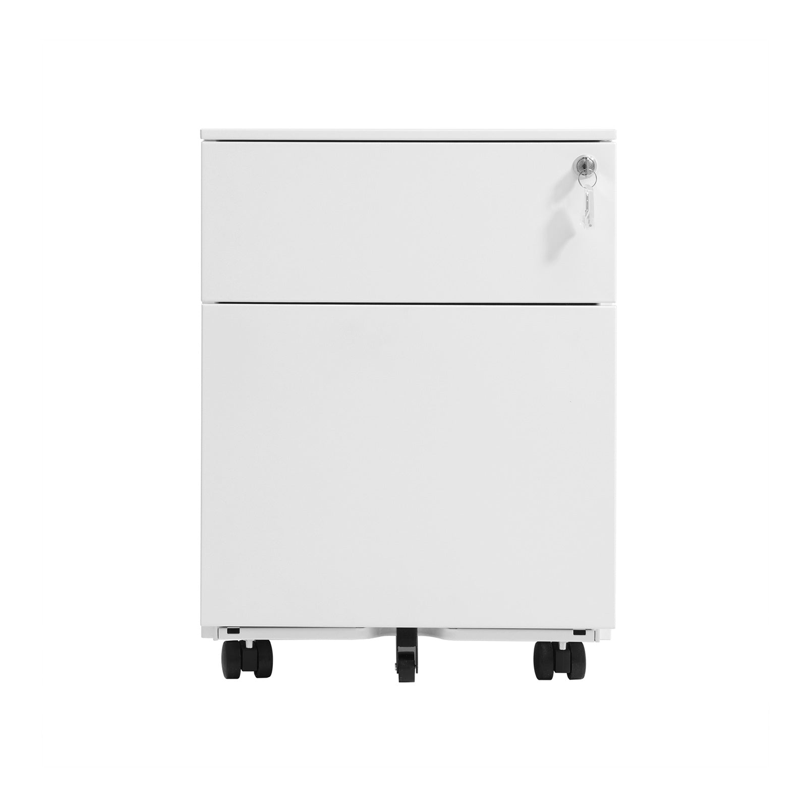 Abschließbarer Rollcontainer Weiß