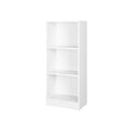 Schlichtes Bücherregal 3 Fächer Weiß