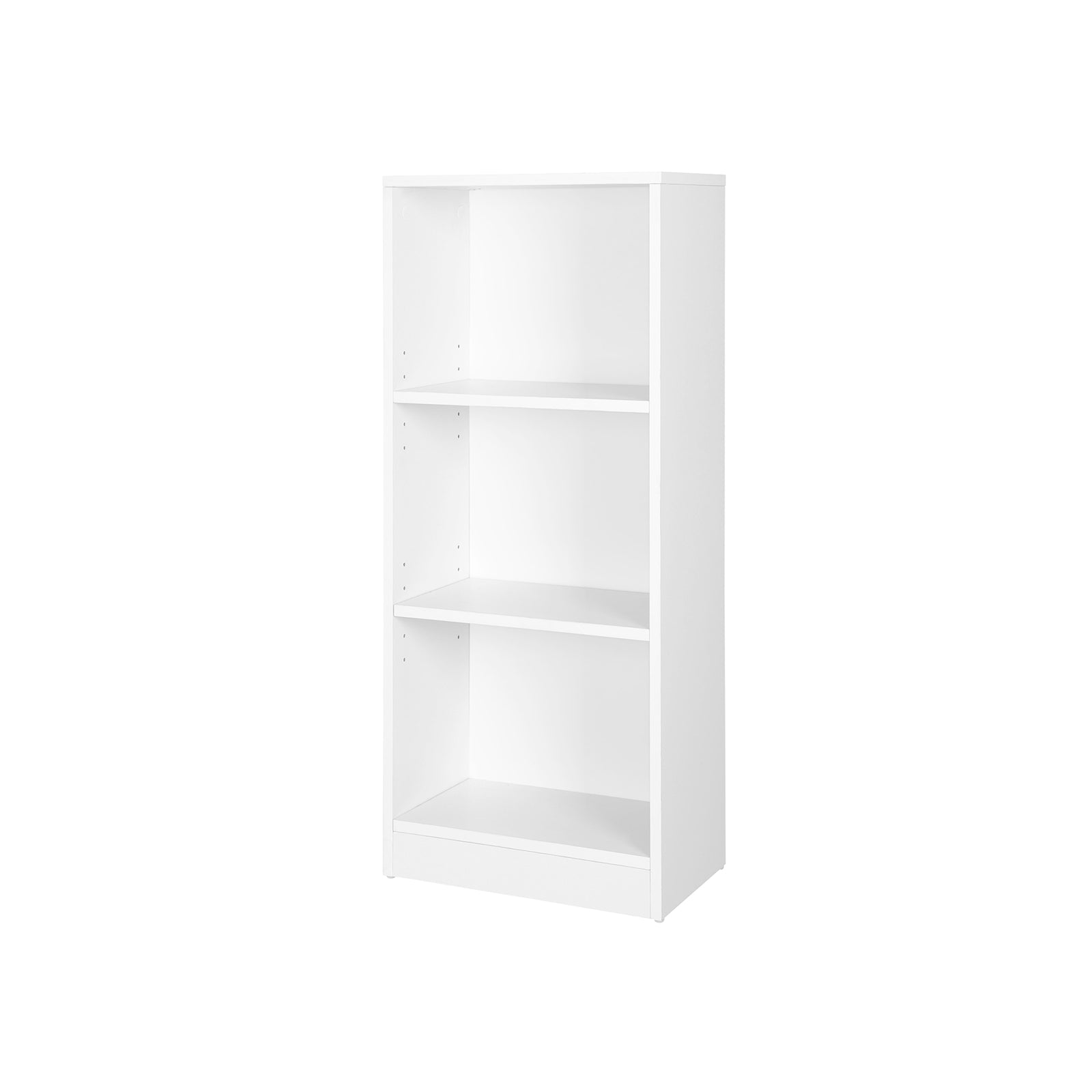 Schlichtes Bücherregal 3 Fächer Weiß