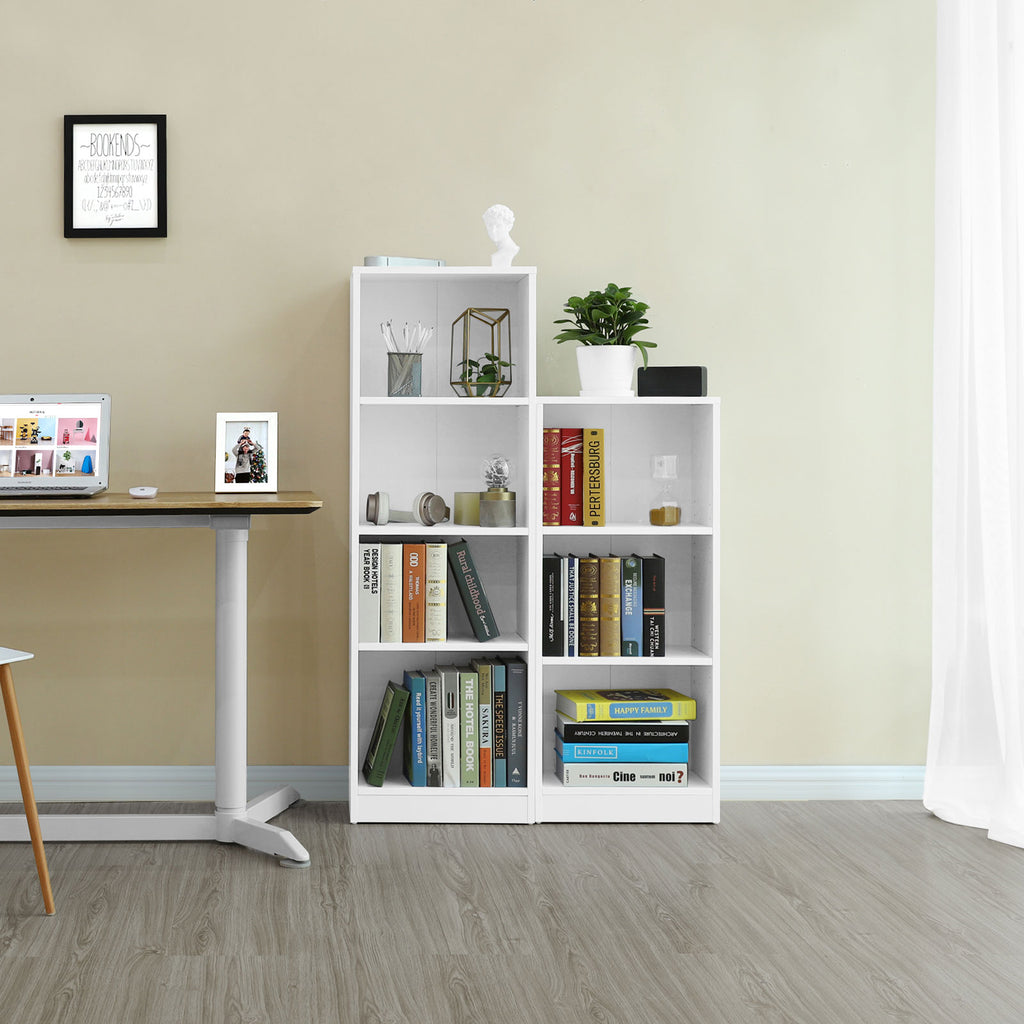 Schlichtes Bücherregal 3 Fächer Weiß