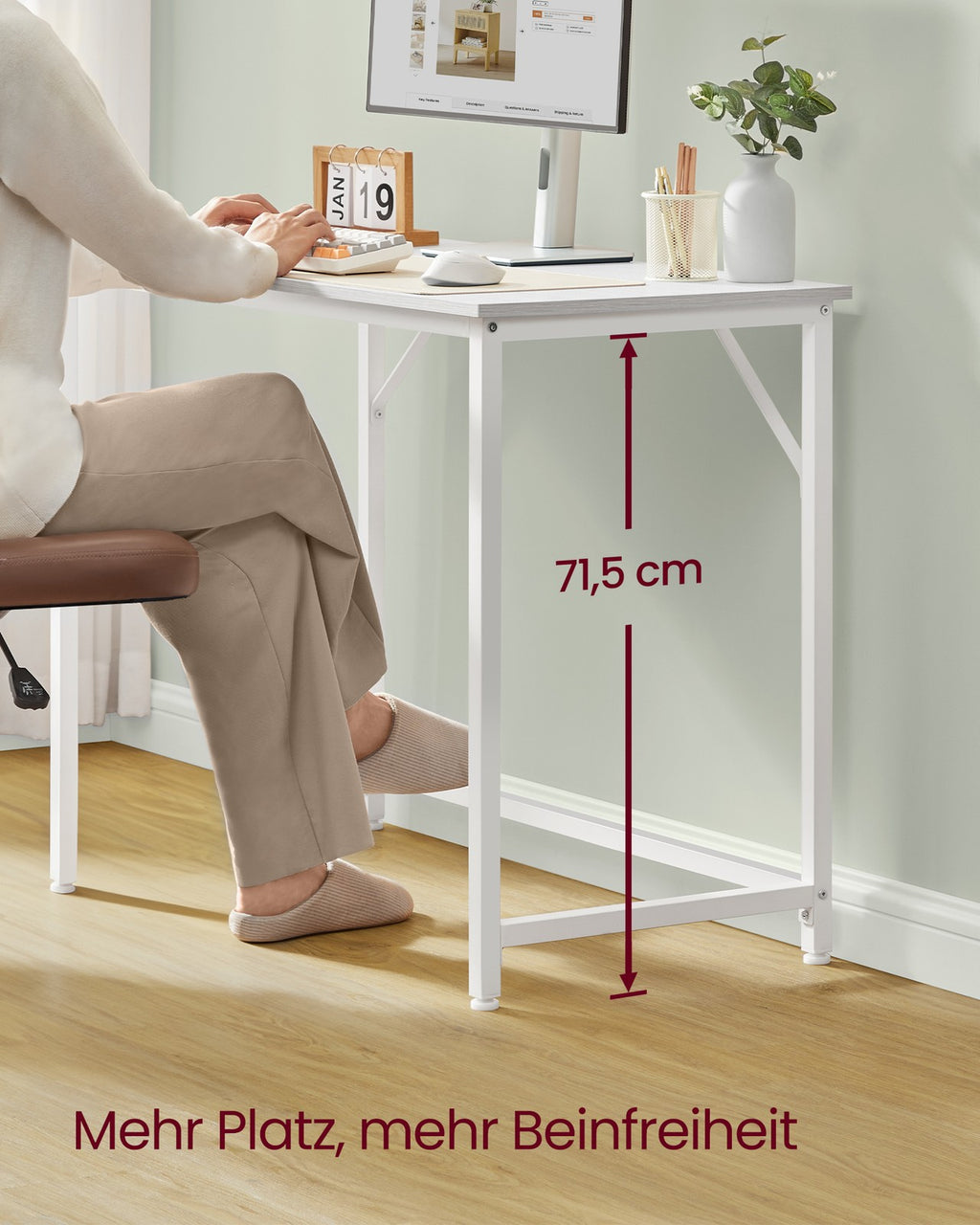 Schreibtisch Bürotisch Industrie-Design greige-schwarz