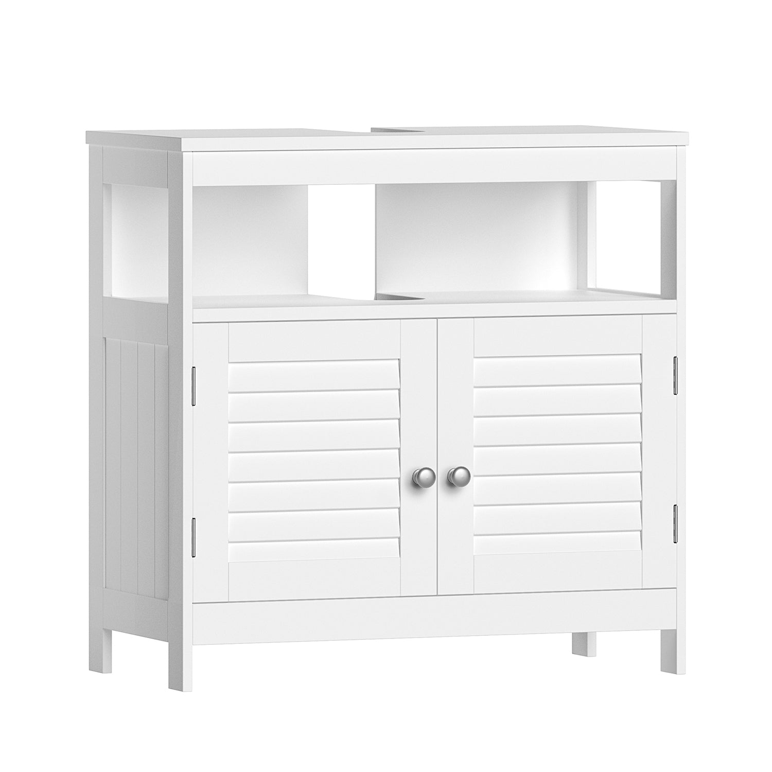 Waschbeckenschrank mit Lamellentüren