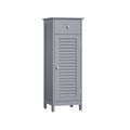 Badezimmerschrank schmal mit Schublade und Lamellentür