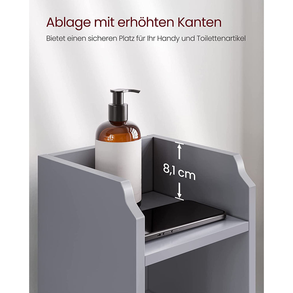 Badezimmerschrank schmal mit Tür