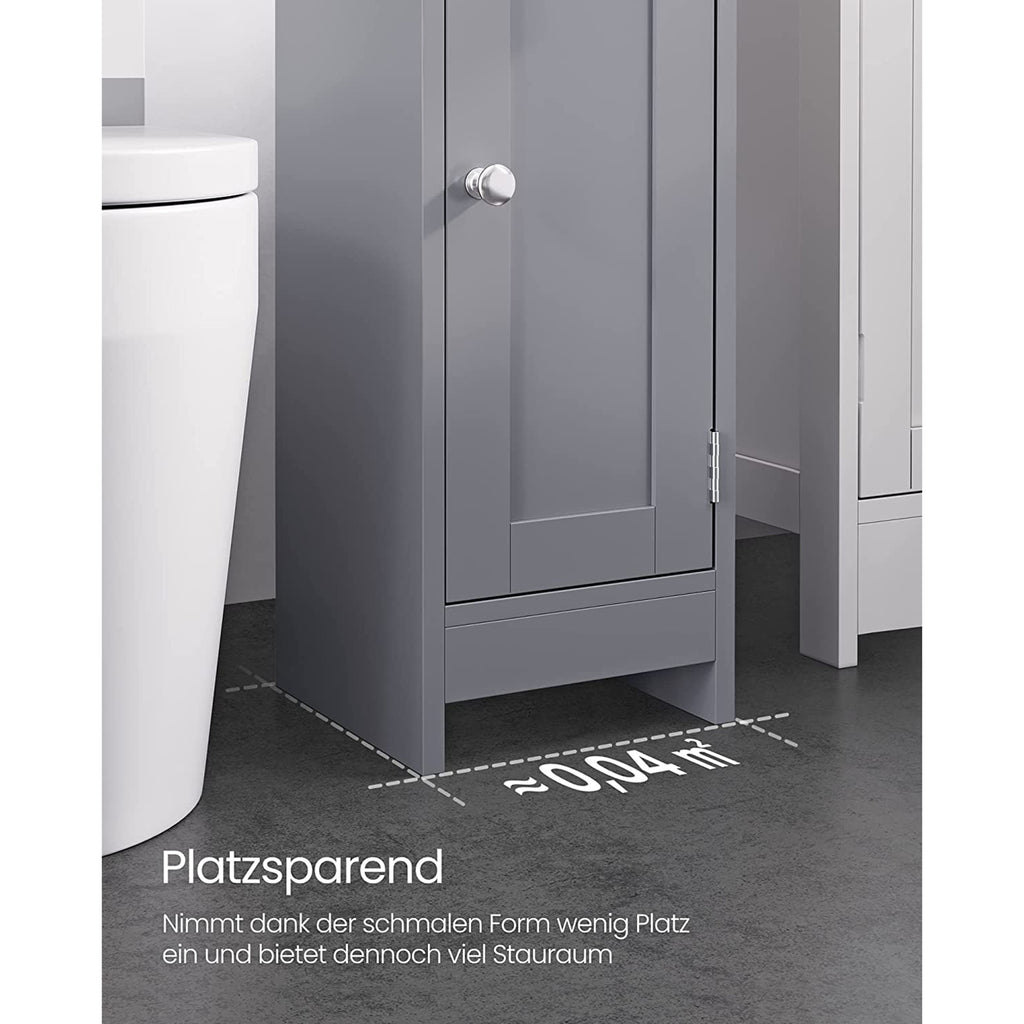 Badezimmerschrank schmal mit Tür