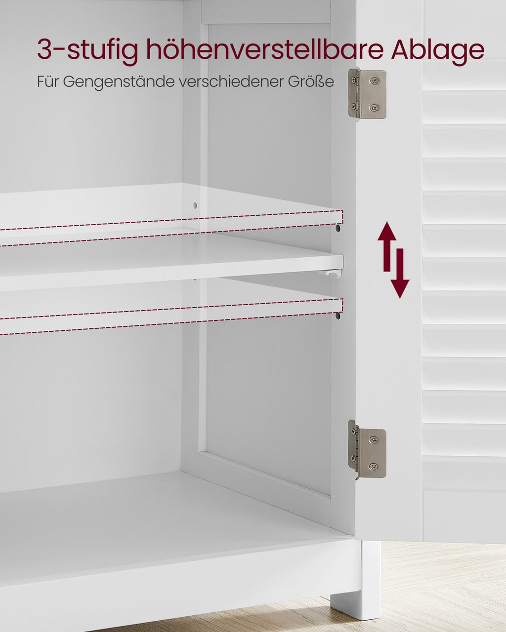 Badezimmerschrank Badschrank mit offenem Fach 2 Türen 30 x 60 x 80 cm weiß
