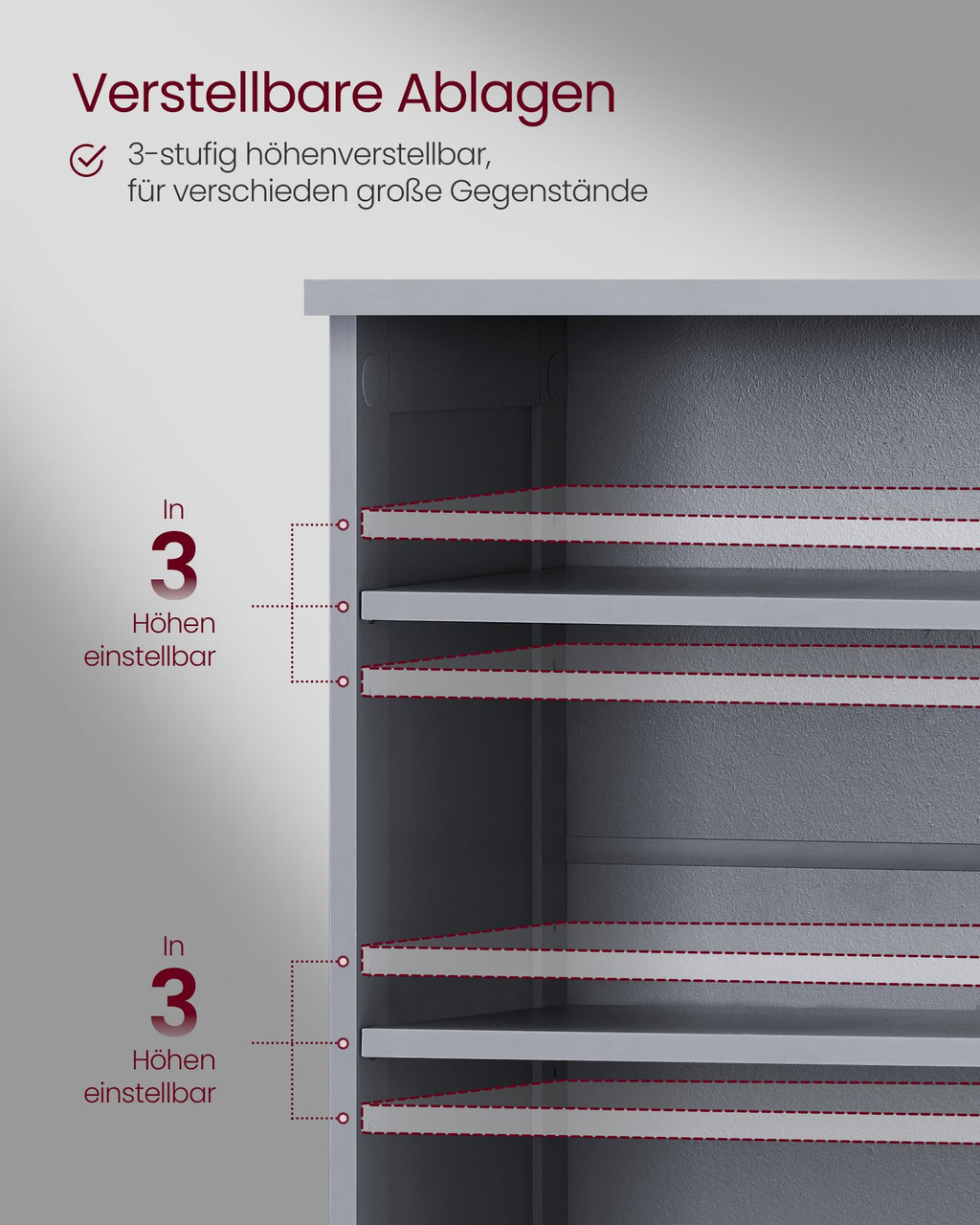 Waschbeckenunterschrank extra lang mit 2 Türen