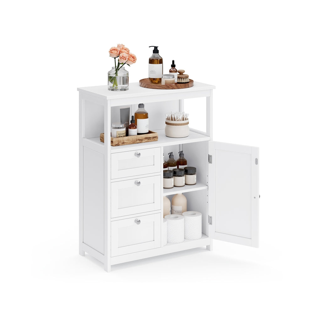 Badezimmerschrank 30 x 60 x 80 cm mit 3 Schubladen