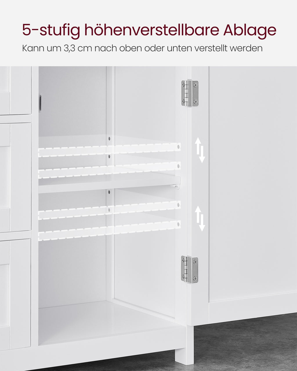 Badezimmerschrank 30 x 60 x 80 cm mit 3 Schubladen