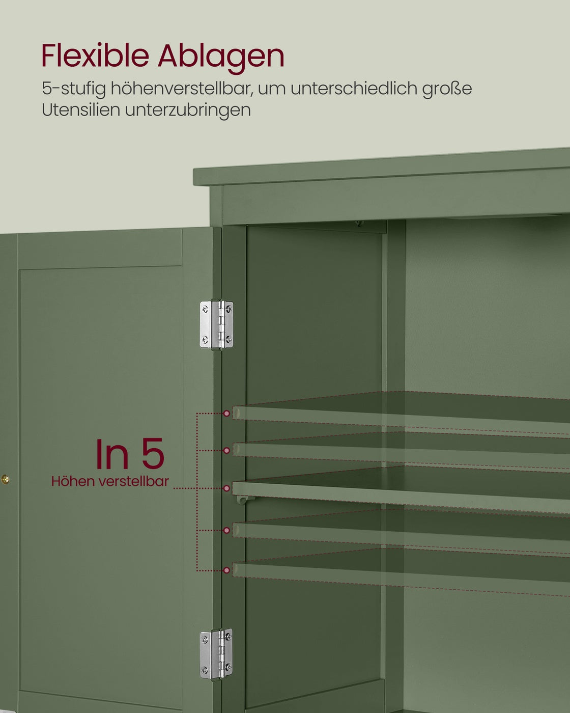 Badschrank mit 2 Türen und 2 Schubladen 30 x 60 x 110 cm waldgrün