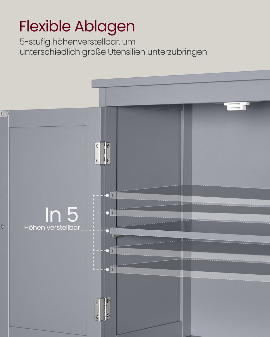 Badezimmerschrank mit 2 Türen und 2 Schubladen