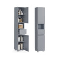 Badezimmerschrank 30 x 30 x 170 cm mystisches Grau
