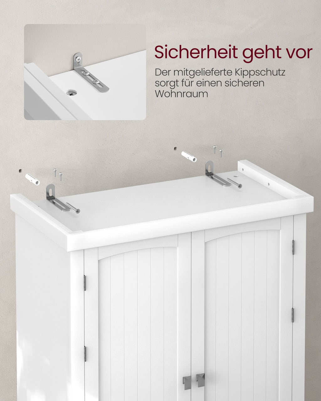 Küchenschrank mit Ablagen und Schubladen
