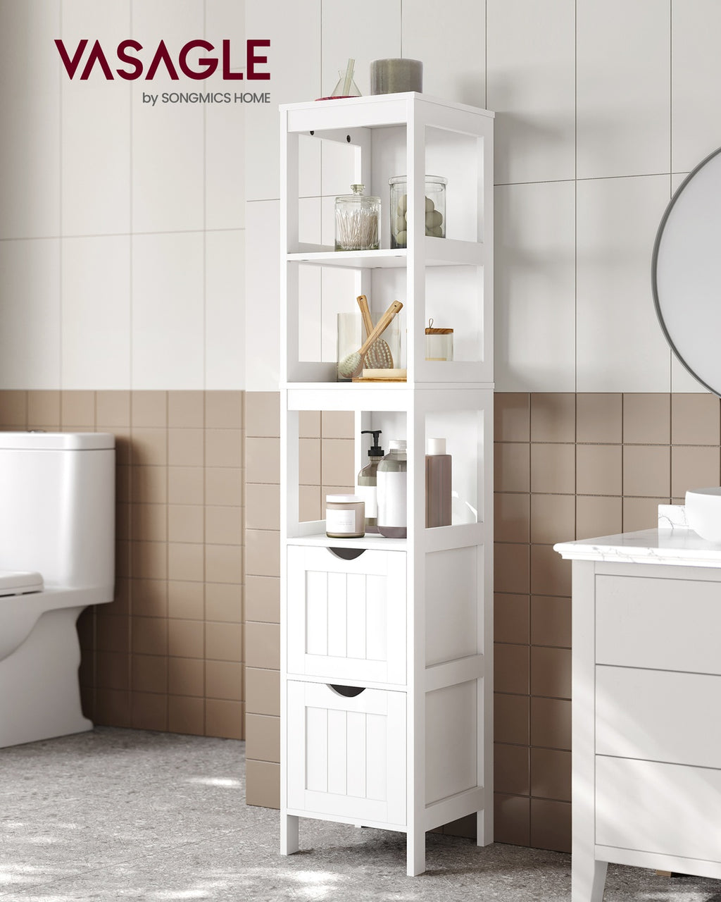 Hochschrank fürs Bad Landhausstil
