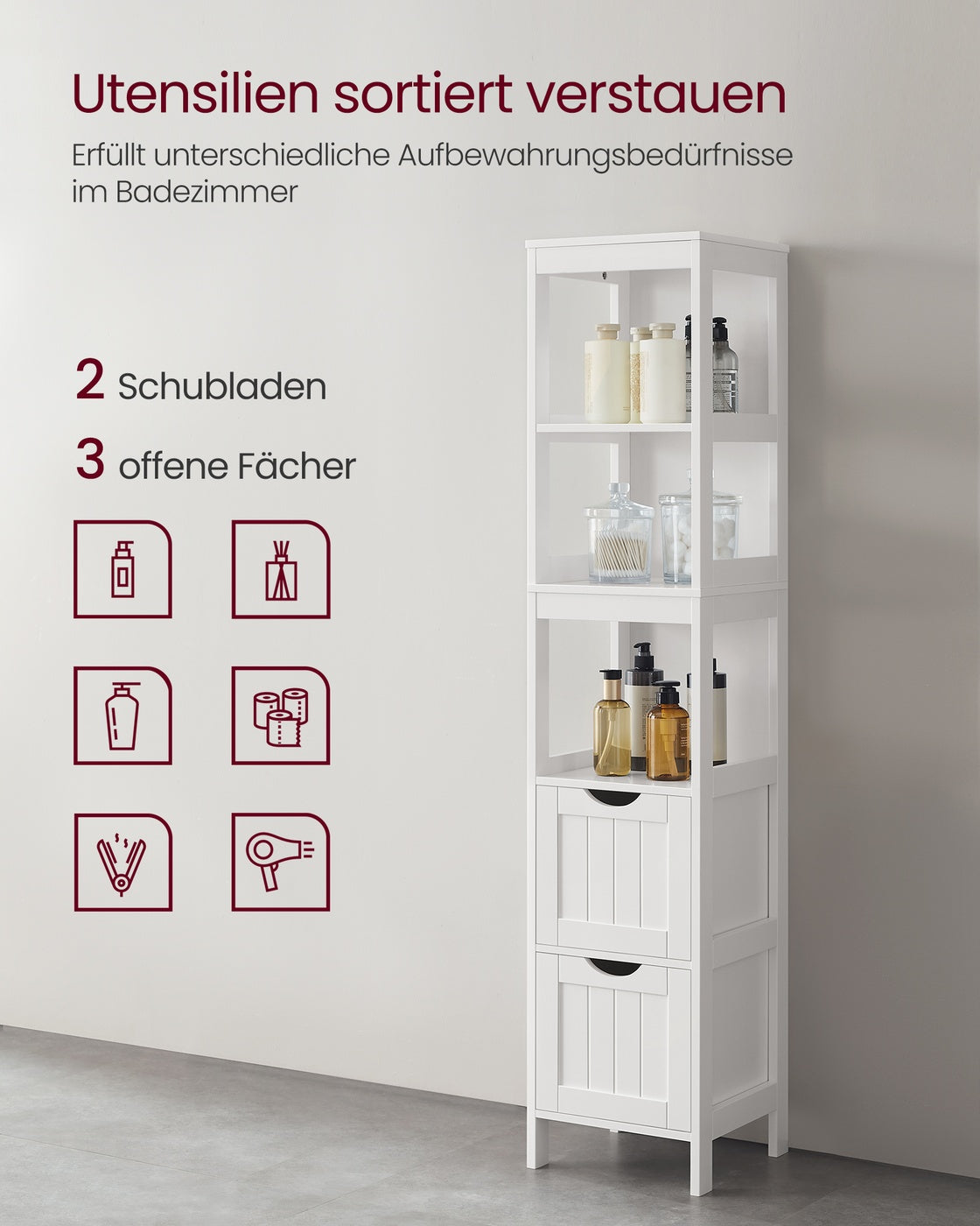 Hochschrank fürs Bad Landhausstil