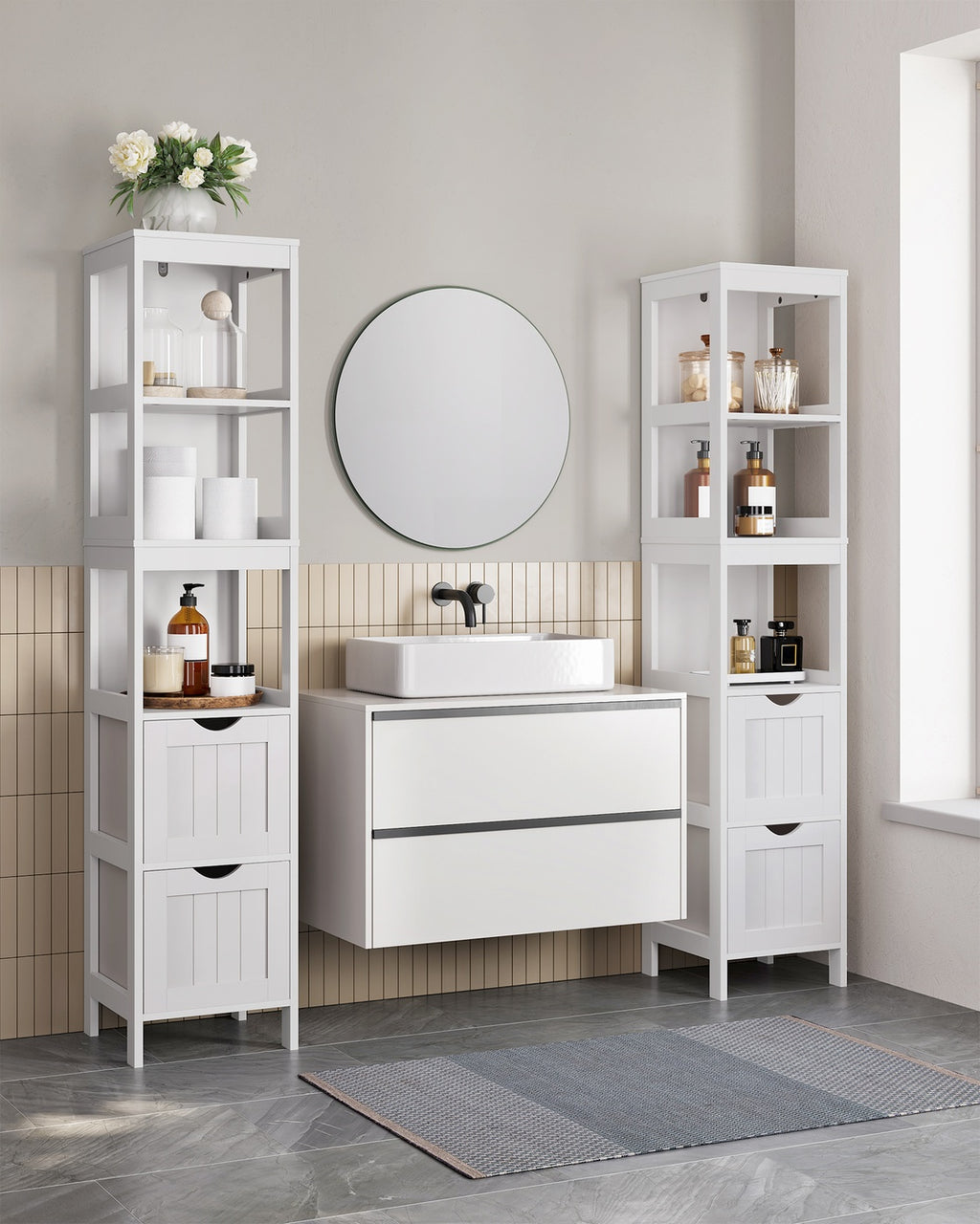Hochschrank fürs Bad Landhausstil