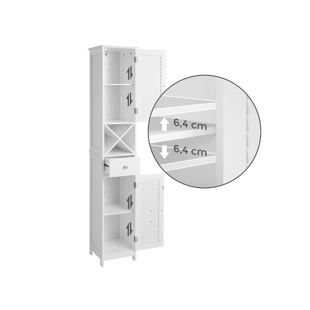 Badezimmerschrank mit Flügeltüren skandinavischer Stil