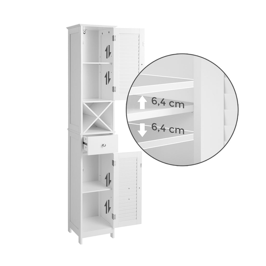 Badezimmerschrank mit Flügeltüren skandinavischer Stil