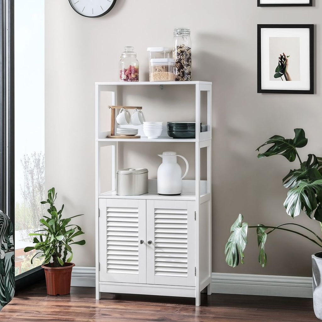 Badschrank mit offenen Fächern