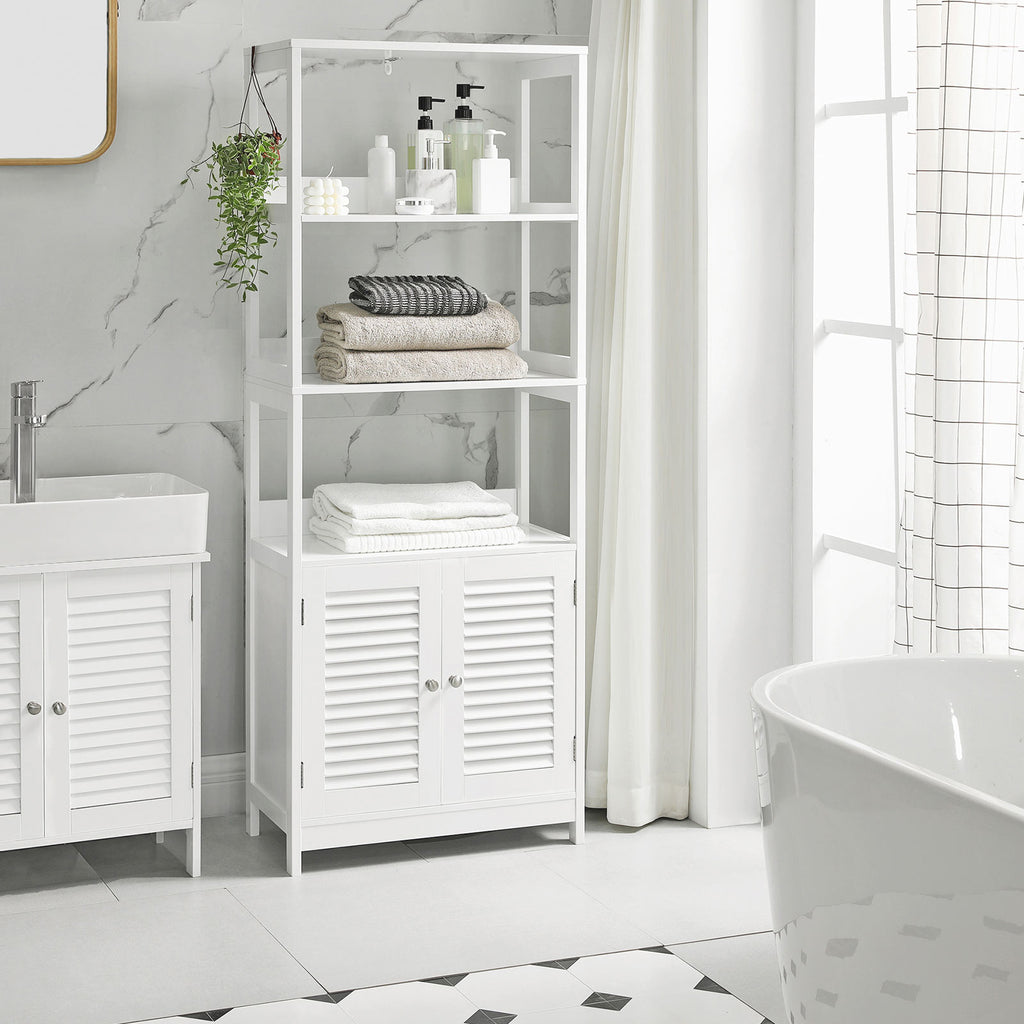 Badezimmerschrank mattweiß