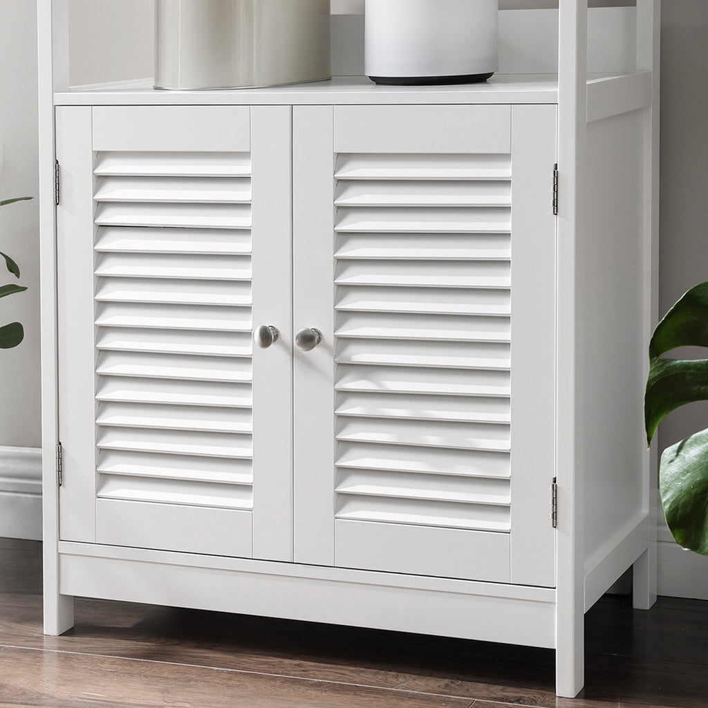 Badezimmerschrank mattweiß