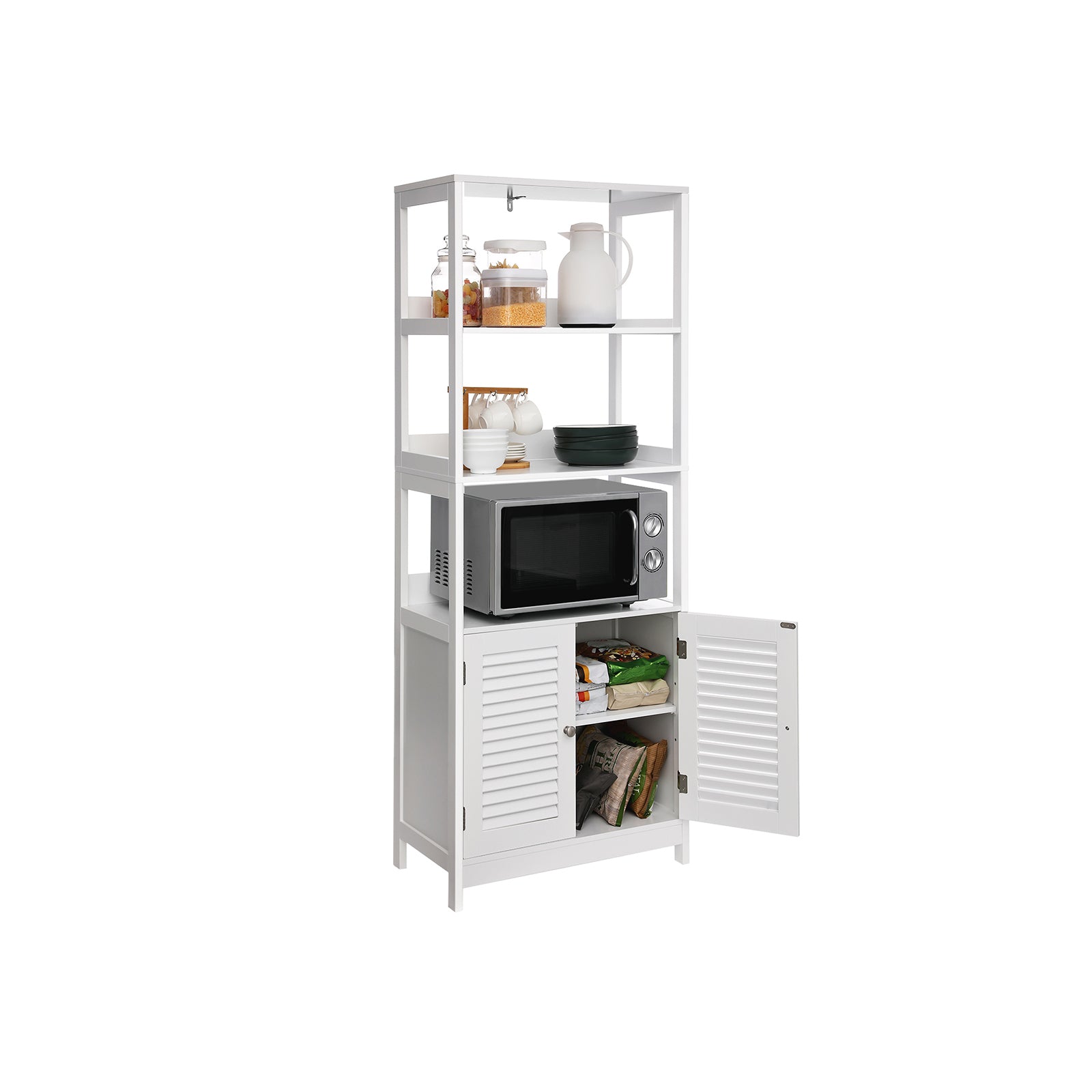 Badezimmerschrank mattweiß