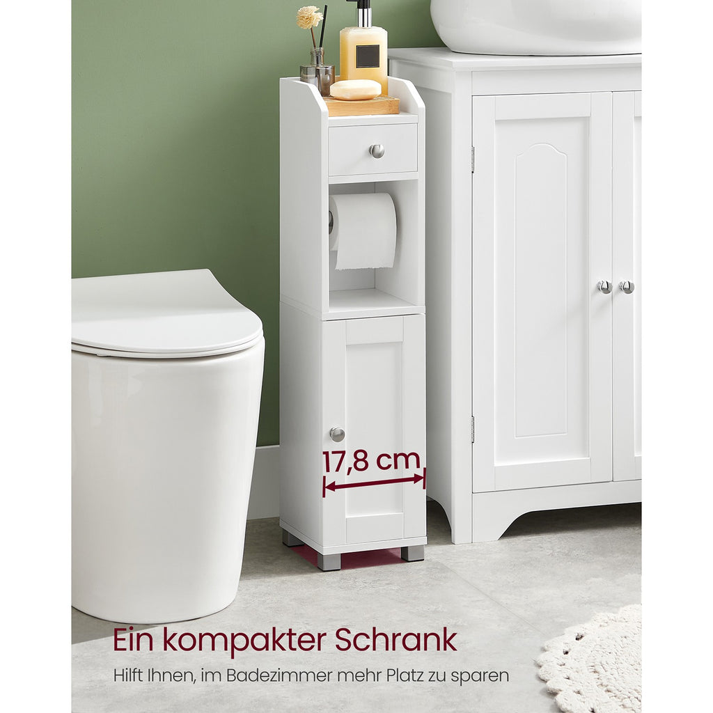 Schrank mit Toilettenpapierhalter