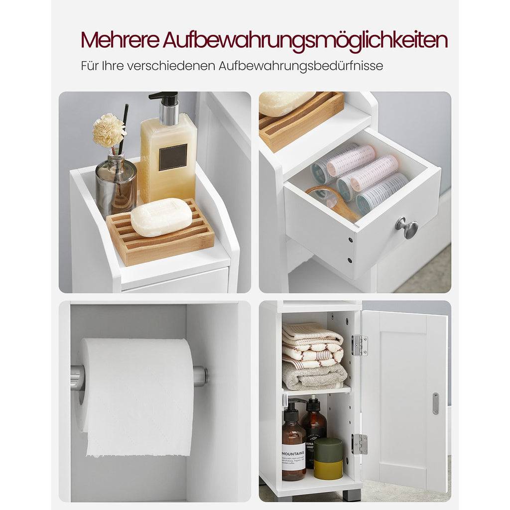 Schrank mit Toilettenpapierhalter