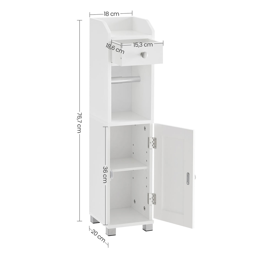 Schrank mit Toilettenpapierhalter