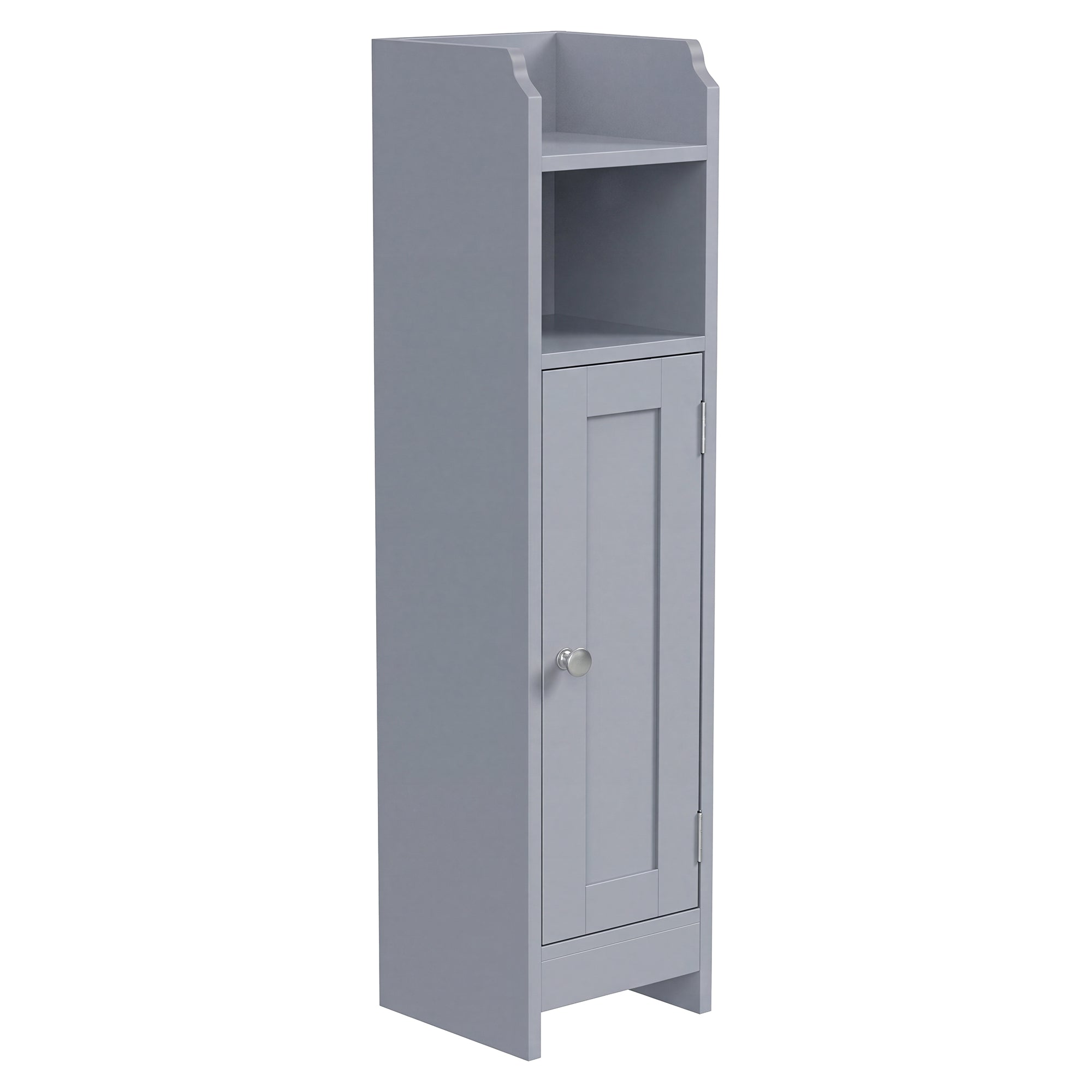 Badezimmerschrank klein, Badschrank schmal, stehend