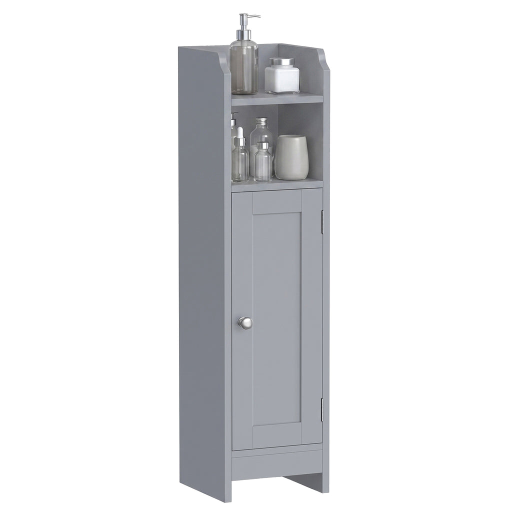 Badezimmerschrank klein, Badschrank schmal, stehend