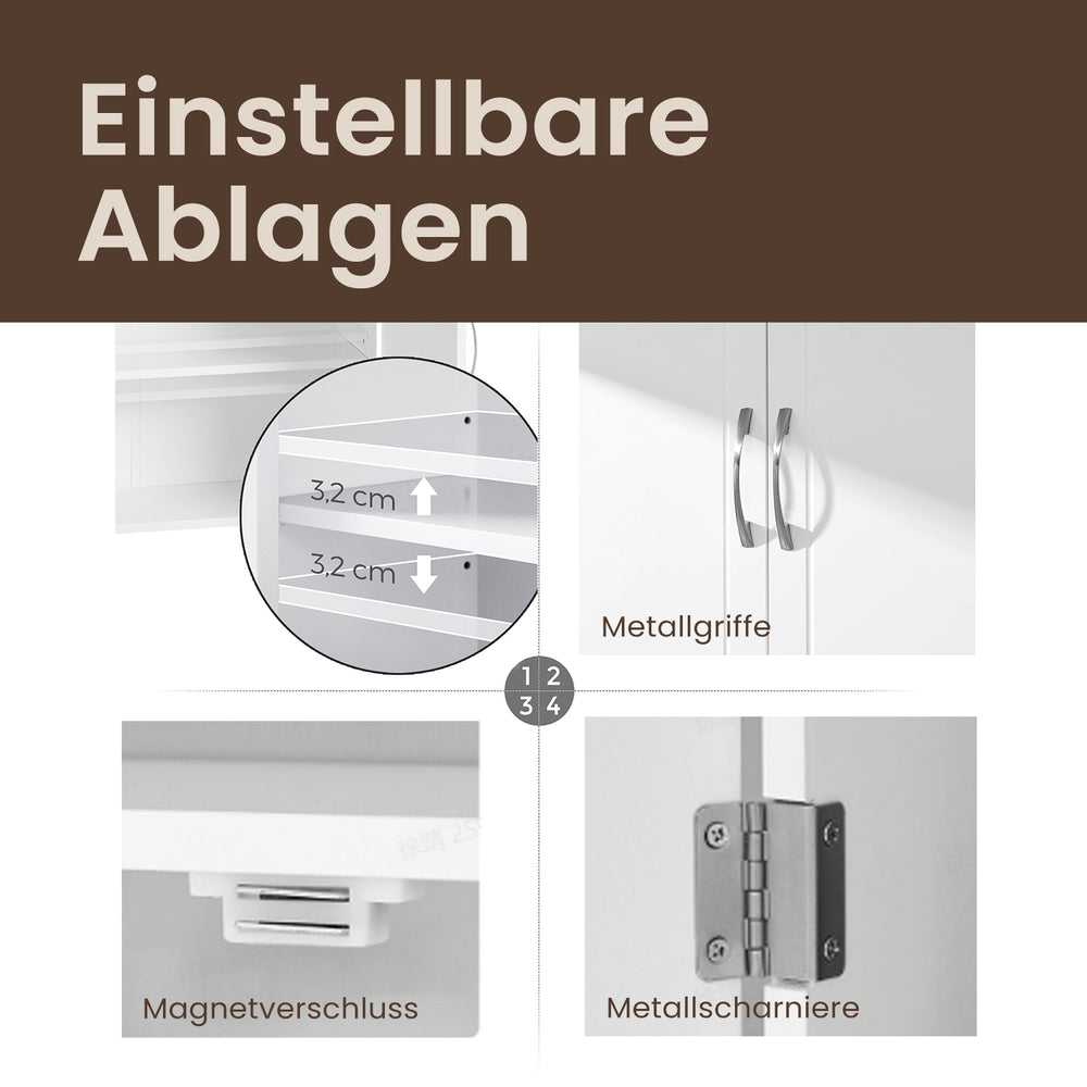 Wandschrank mit 2 Türen