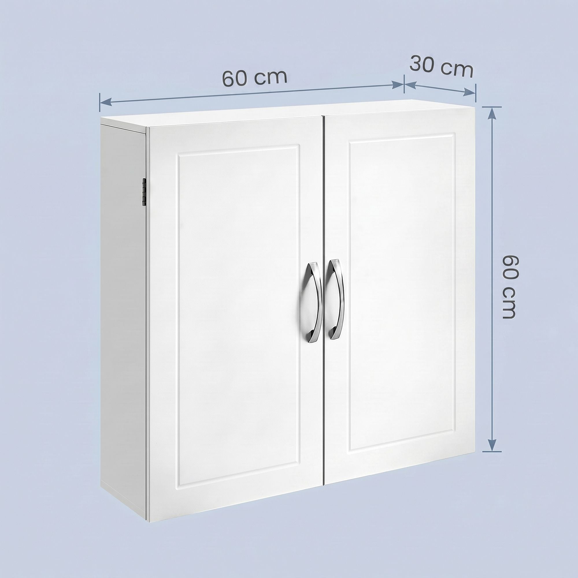 Badschrank, Wandschrank für Badezimmer, 30 x 60 x 60 cm