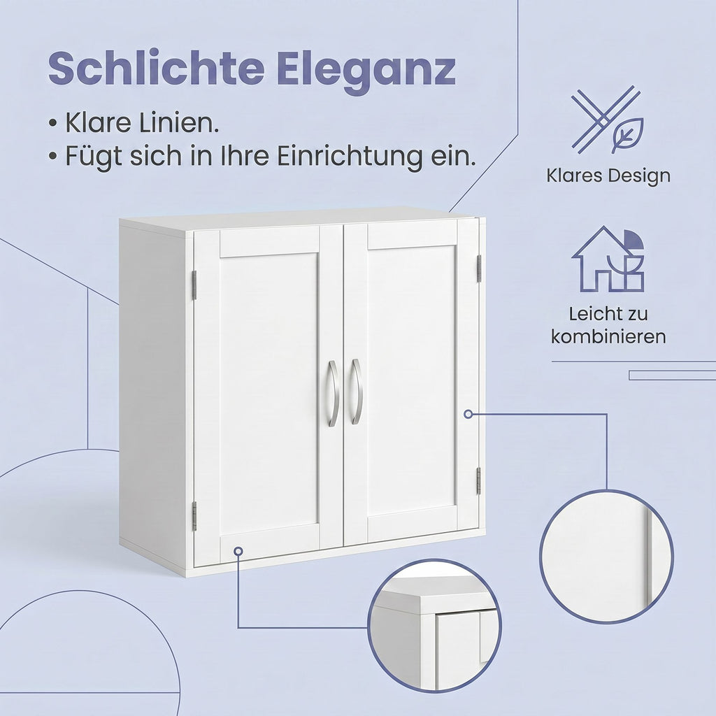 Badschrank, Wandschrank für Badezimmer, 30 x 60 x 60 cm