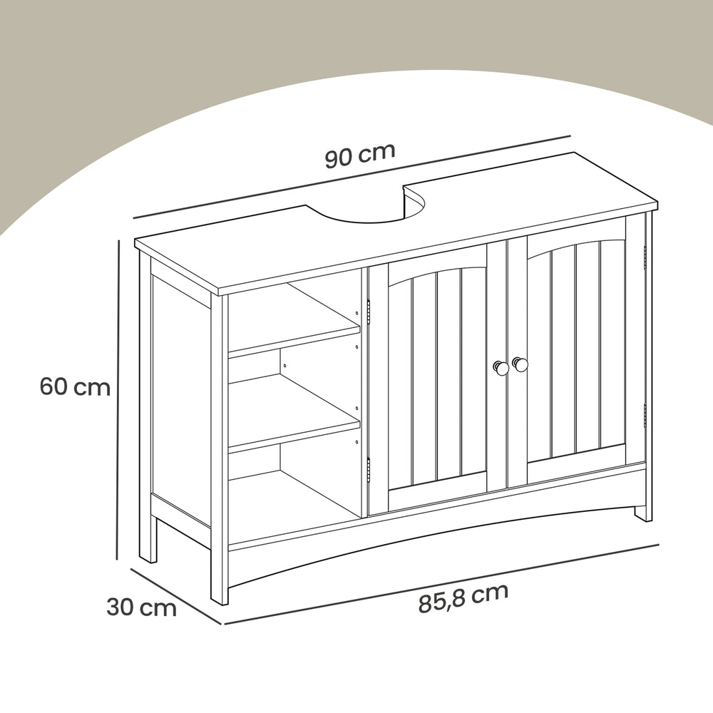Waschbeckenunterschrank, Unterschrank, Badezimmerschrank